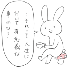 Rabbit's good phrase sticker #9275194