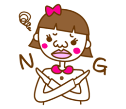 I am a retro girl. sticker #9275915