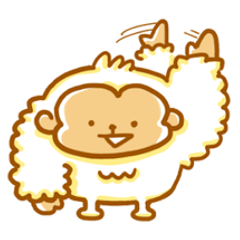 Cute a monkey mokomoko