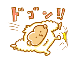 Cute a monkey mokomoko sticker #9276156