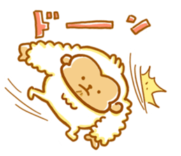Cute a monkey mokomoko sticker #9276157