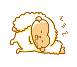 Cute a monkey mokomoko sticker #9276177