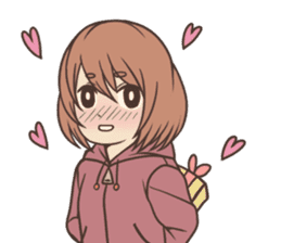 yuru_fuwa girl Sticker. sticker #9276813