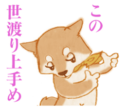 A Shiba dog good at praising you. sticker #9277506