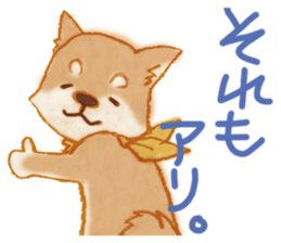 A Shiba dog good at praising you. sticker #9277509