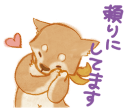 A Shiba dog good at praising you. sticker #9277517