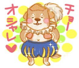 A Shiba dog good at praising you. sticker #9277520