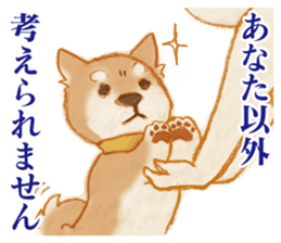 A Shiba dog good at praising you. sticker #9277530