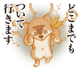 A Shiba dog good at praising you. sticker #9277534