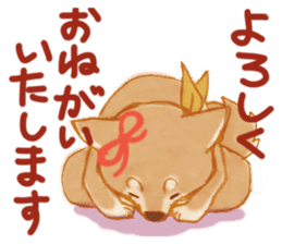 A Shiba dog good at praising you. sticker #9277542