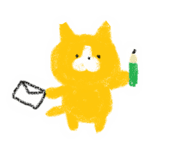 Animals drawn with a crayon sticker #9277643