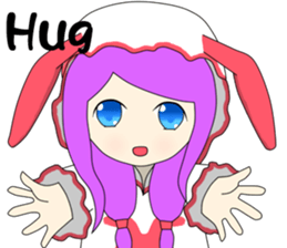 Popular funny cute: Bunny little hope EN sticker #9277990