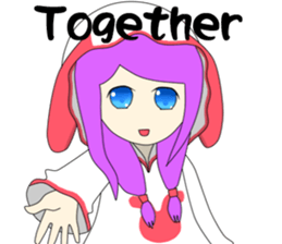 Popular funny cute: Bunny little hope EN sticker #9278006