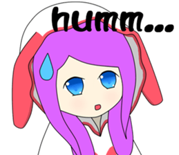 Popular funny cute: Bunny little hope EN sticker #9278011