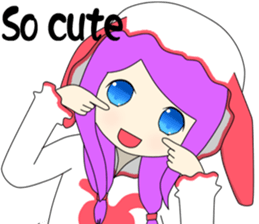 Popular funny cute: Bunny little hope EN sticker #9278020