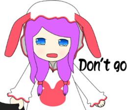 Popular funny cute: Bunny little hope EN sticker #9278023