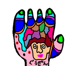 Stained glass style2 sticker #9278059