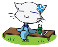 Sonw kitten sticker #9278215