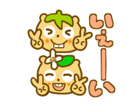 Beaver wasabi and eggplant sticker #9279254