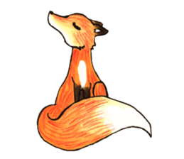 Quick orange fox sticker #9279386