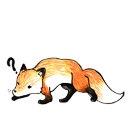 Quick orange fox sticker #9279387