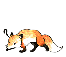 Quick orange fox sticker #9279387