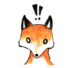 Quick orange fox sticker #9279388
