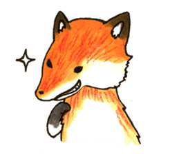 Quick orange fox sticker #9279389