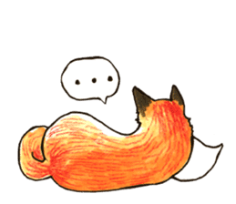 Quick orange fox sticker #9279393