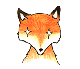 Quick orange fox sticker #9279397