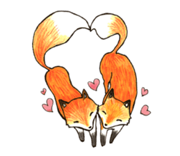 Quick orange fox sticker #9279398