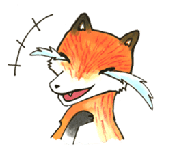 Quick orange fox sticker #9279399