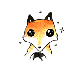 Quick orange fox sticker #9279400