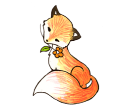 Quick orange fox sticker #9279402