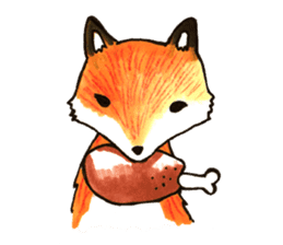 Quick orange fox sticker #9279408