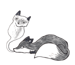 Quick orange fox sticker #9279410