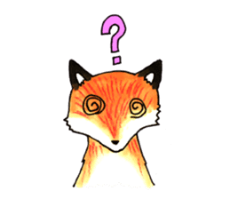 Quick orange fox sticker #9279412