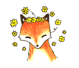Quick orange fox sticker #9279416