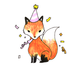 Quick orange fox sticker #9279417