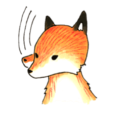 Quick orange fox sticker #9279418