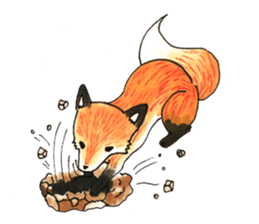 Quick orange fox sticker #9279419