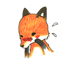 Quick orange fox sticker #9279420