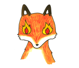 Quick orange fox sticker #9279422