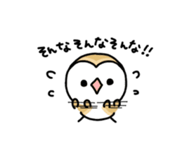Mamefuku of barn owl4 sticker #9279529