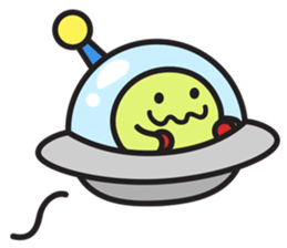 I have alien friends! sticker #9279559