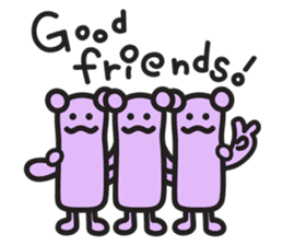 I have alien friends! sticker #9279578
