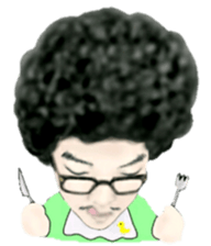 Mr.Afro sticker sticker #9279922
