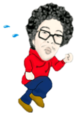 Mr.Afro sticker sticker #9279923