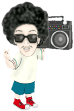 Mr.Afro sticker sticker #9279924