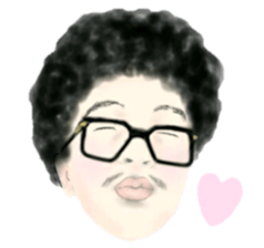 Mr.Afro sticker sticker #9279926